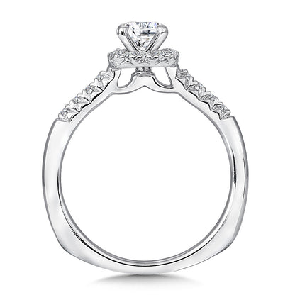 Valina Cushion Shape Halo Diamond Engagement Ring RQ9374W