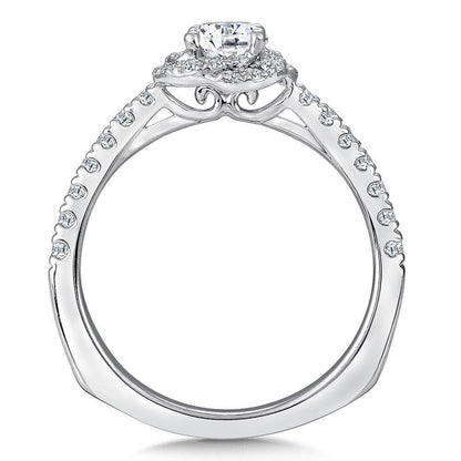 Valina Floral Shape Halo Diamond Engagement Ring RQ9408W