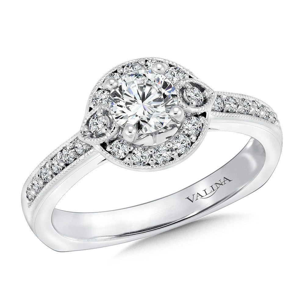 Valina Round Halo Diamond Engagement Ring RQ9440W