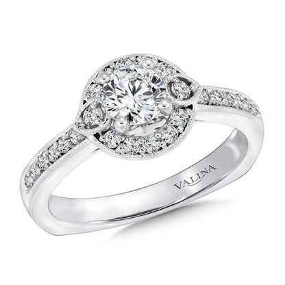 Valina Round Halo Diamond Engagement Ring RQ9440W