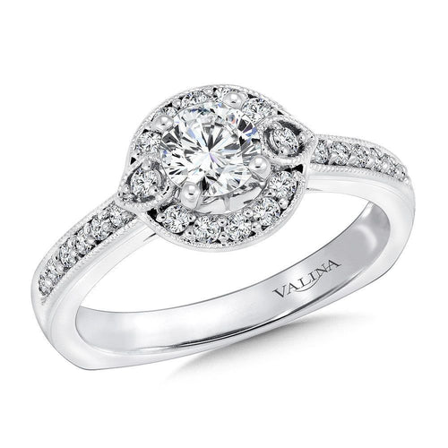 Round Halo Diamond Engagement Ring RQ9440W