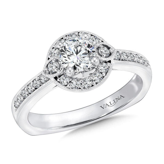 Valina Round Halo Diamond Engagement Ring RQ9440W