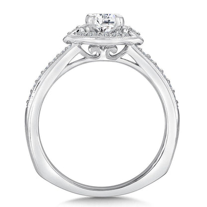 Valina Round Halo Diamond Engagement Ring RQ9440W