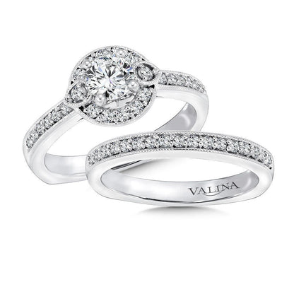 Valina Round Halo Diamond Engagement Ring RQ9440W