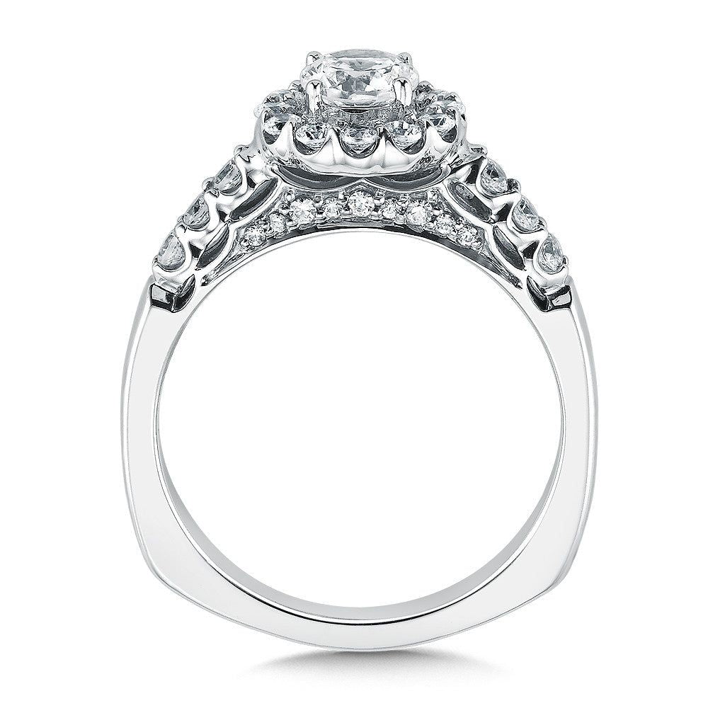 Valina Round Halo Diamond Engagement Ring RQ9446W