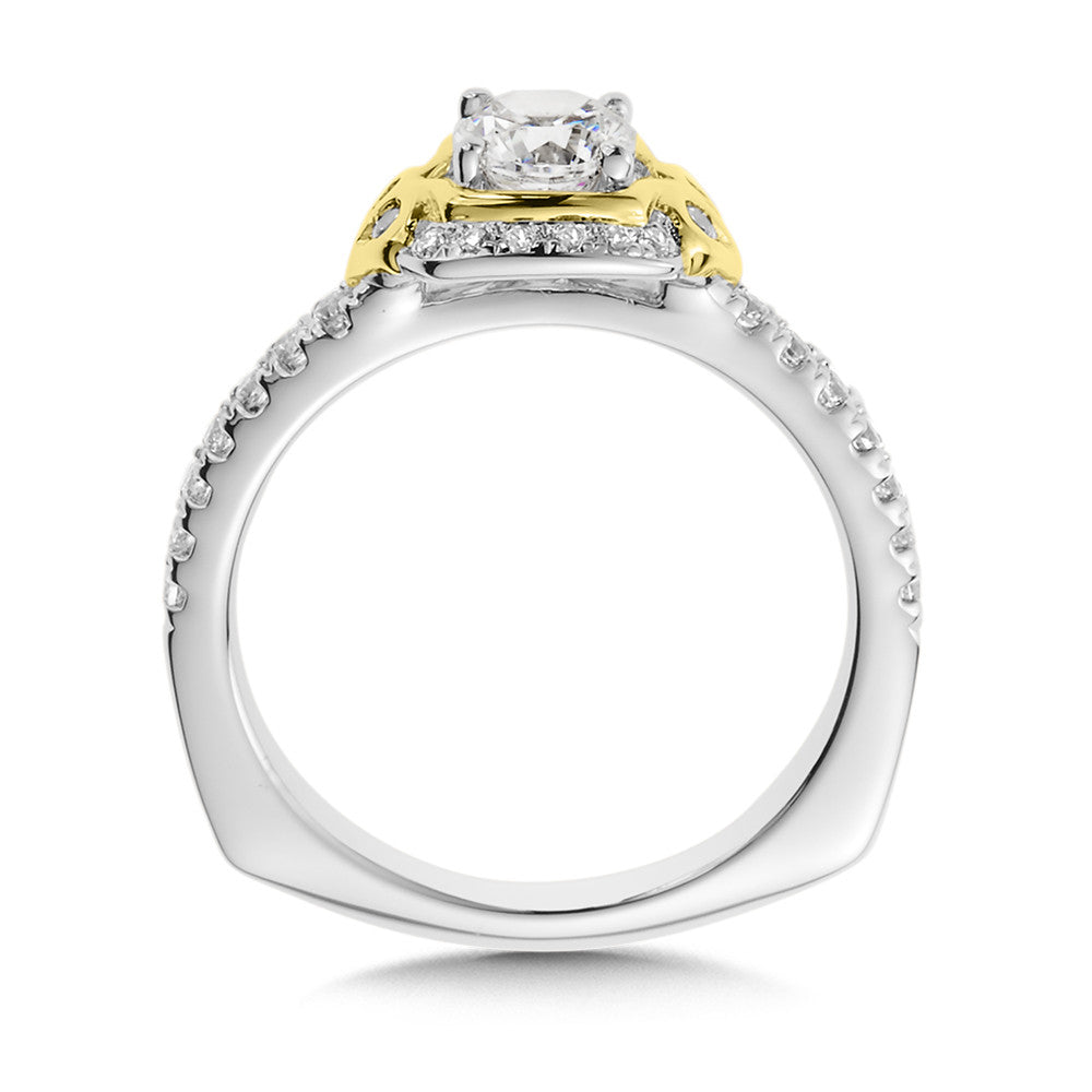 DIAMOND HALO ENGAGEMENT RING RQ9904WY