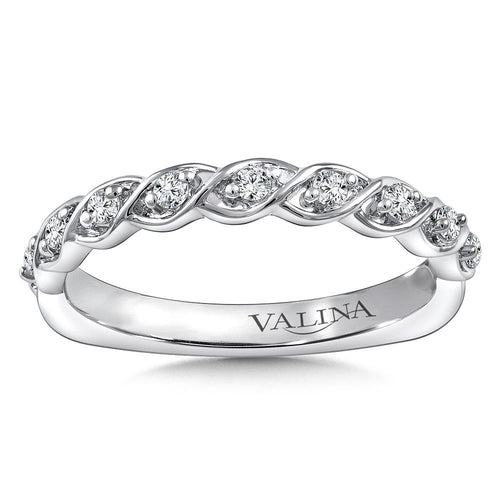 Stackable Diamond Rope Wedding Band RS9810BW