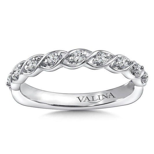 Valina Stackable Diamond Rope Wedding Band RS9810BW