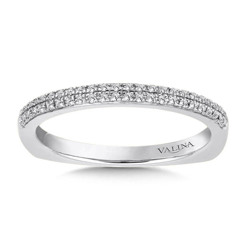 Straight Stackable Diamond Wedding Band RS9833BW