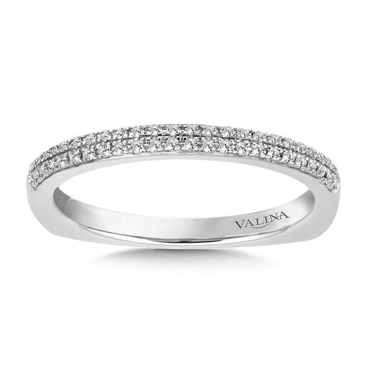 Valina Straight Stackable Diamond Wedding Band RS9833BW