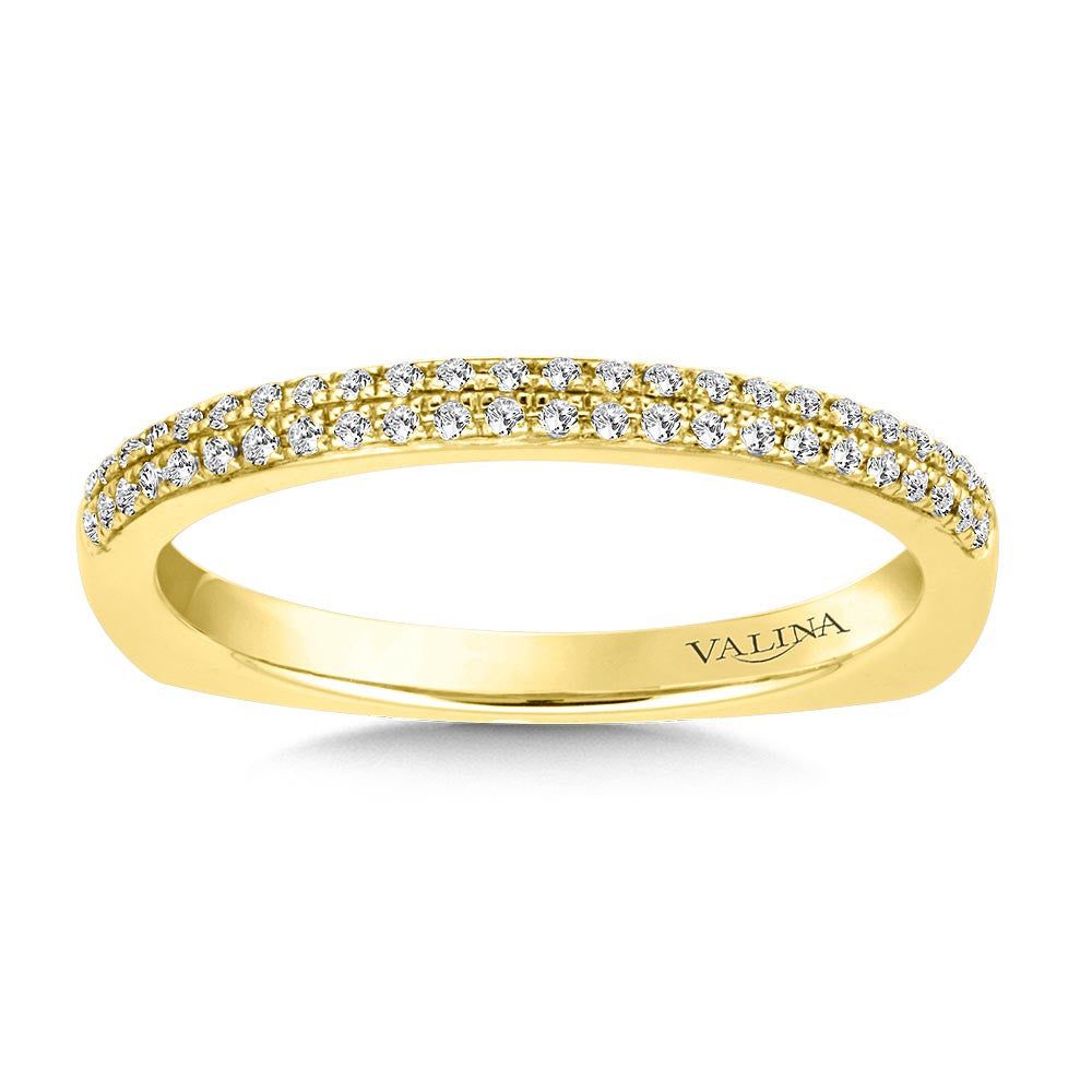 Valina Straight Stackable Diamond Wedding Band RS9833BY