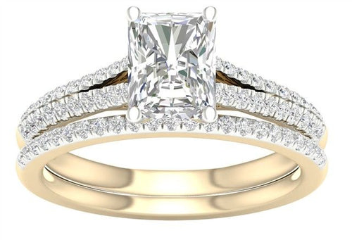 Certified Lab Grown 14K 2.40CT Diamond Bridal Set 66150