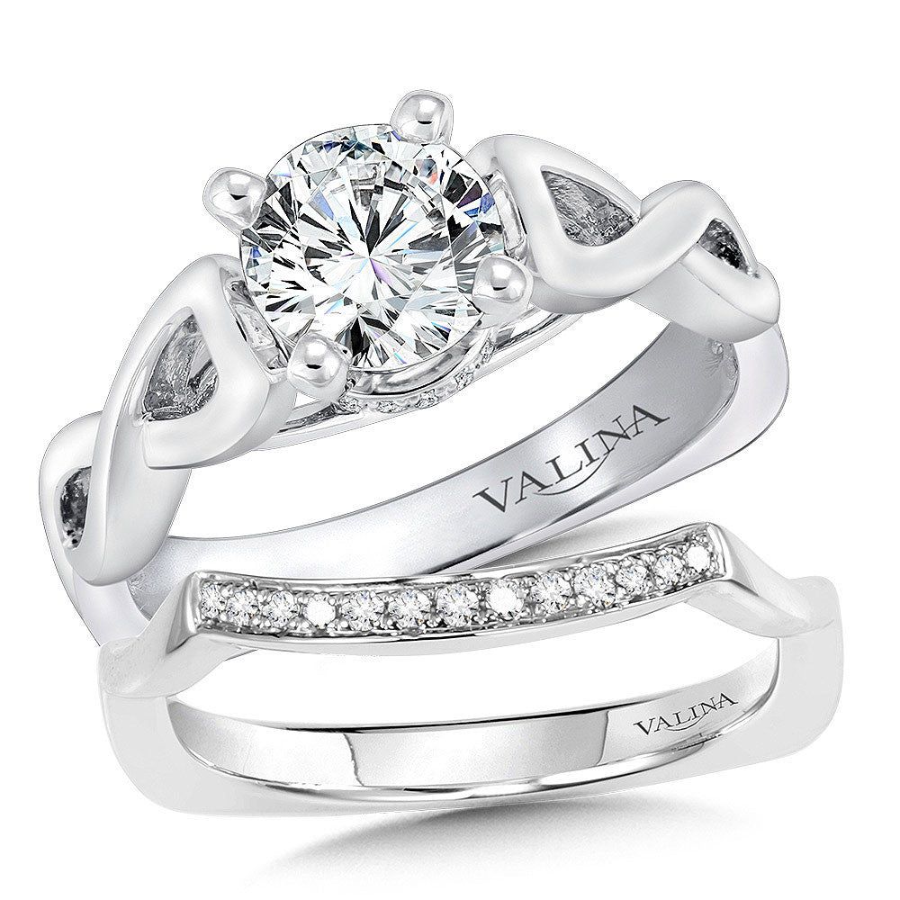 Valina Spiral Style Diamond Engagement Ring R9257W