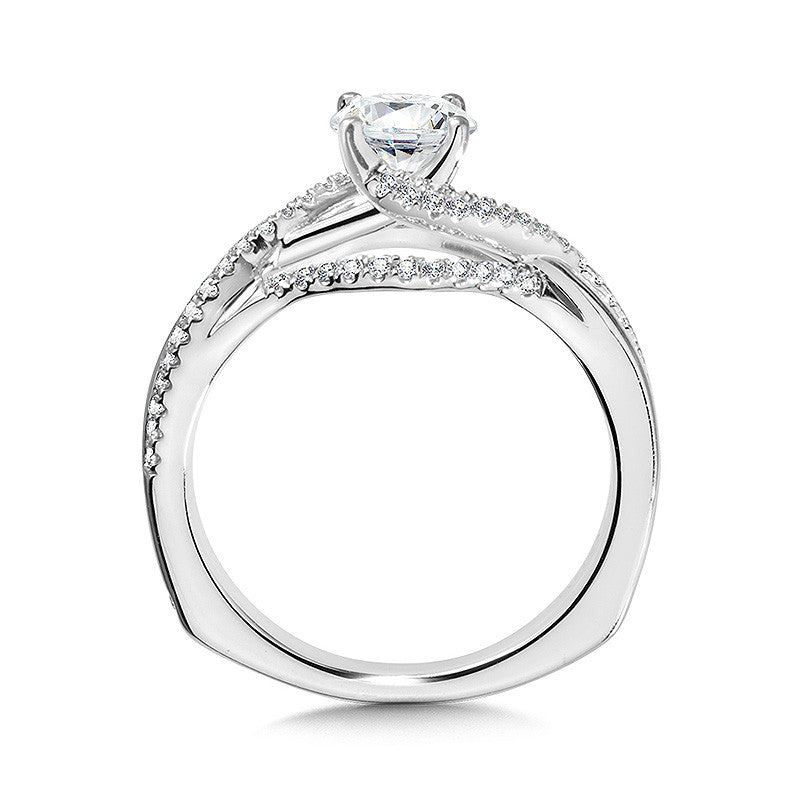 Valina Spiral Diamond Engagement Ring R1056W