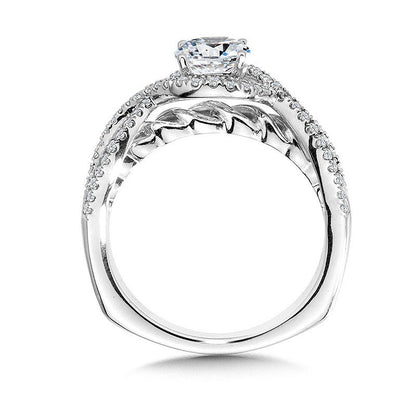 Valina Spiral Diamond Engagement Ring R1058W