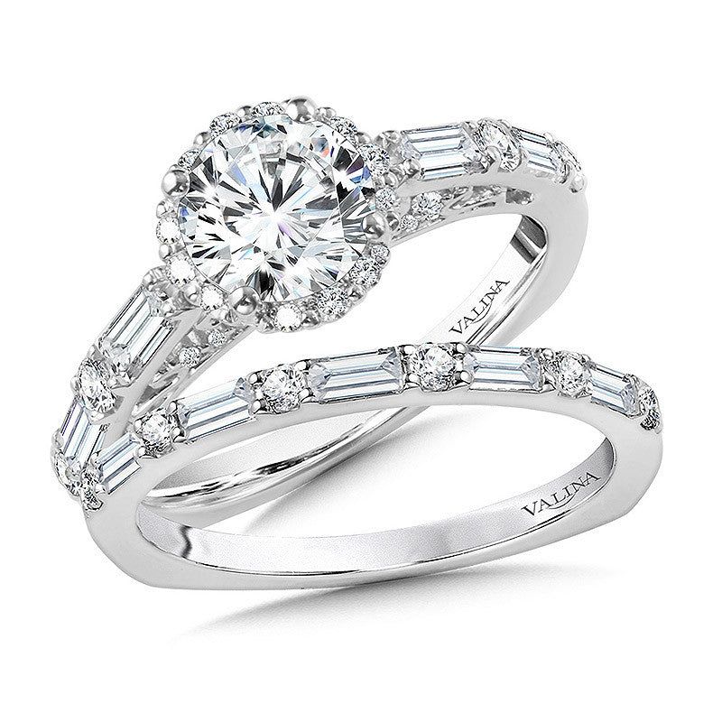 Valina Halo Diamond Engagement Ring R1062W
