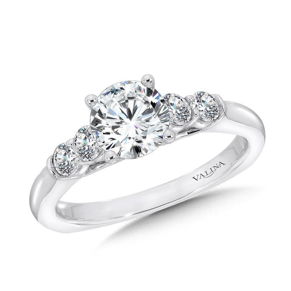 Valina Five-Stone Straight Engagement Ring R1086W