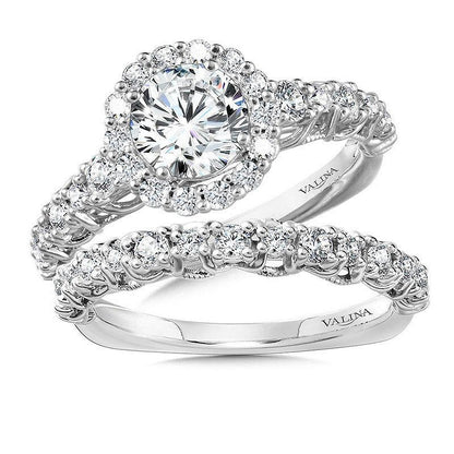 Valina Halo Diamond Engagement Ring R1066W