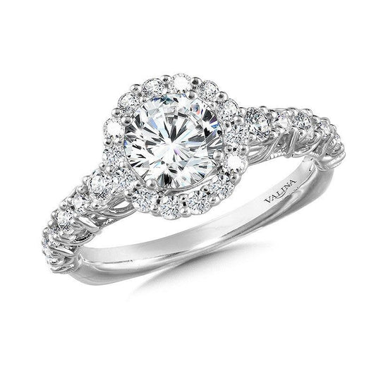 Valina Halo Diamond Engagement Ring R1066W