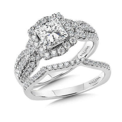 Valina Princess-Cut Diamond Engagement Ring R1060W