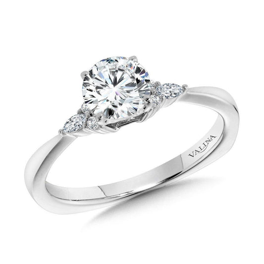 Valina Tapered Diamond Engagement Ring R1102W