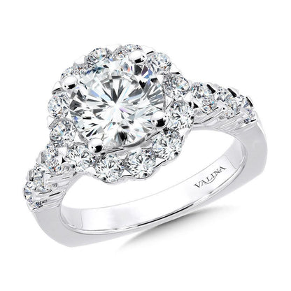 Valina Unique Diamond Halo Engagement Ring R1081W