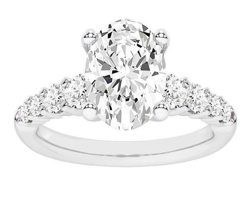 14K 3.75CT Certified Lab Grown Diamond Engagement Ring 68506